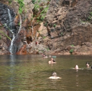 Swimming at Wangi Falls