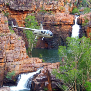 Helicopter tour return to Darwin