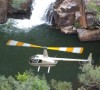 Airborne Solutions helicopter above a waterhole